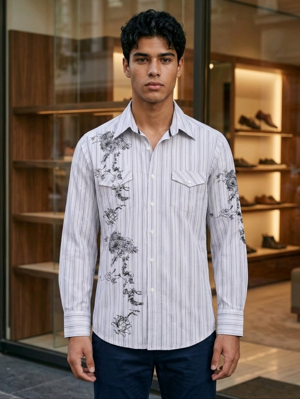 7 Diamond Men's Long Sleeve Shirt